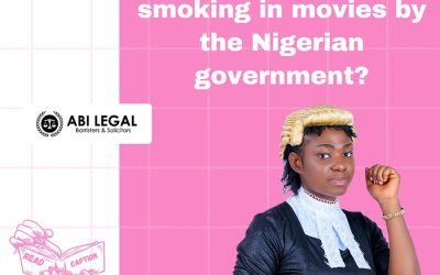 THE PROHIBITION OF RITUALS AND NICOTINE IN THE NIGERIAN MOVIE INDUSTRY.